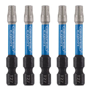 Draper Expert TX-STAR Impact Screwdriver Bits, T27 x 50mm, 1/4" Hex (Pack of 5) Draper - Town Tools 