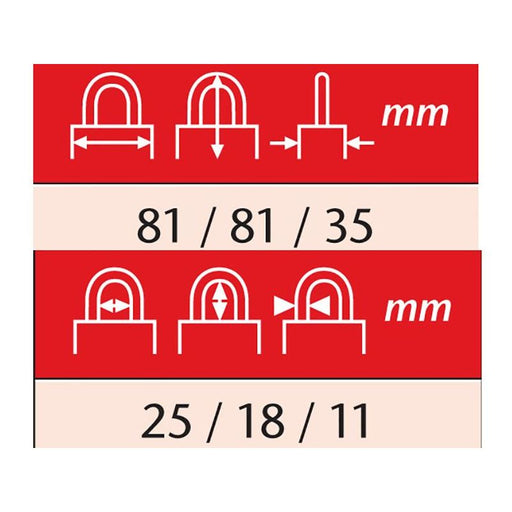 Abus Mechanical 20/80mm Diskus® Plus Padlock Keyed Alike 564323 ABUS Mechanical - RockBottom Northampton 