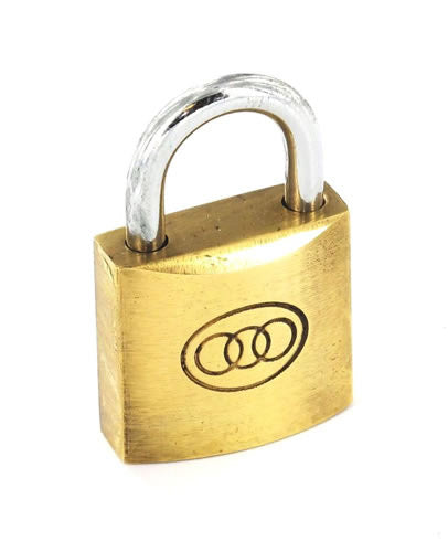 Securit Tricircle Brass Padlock 20mm