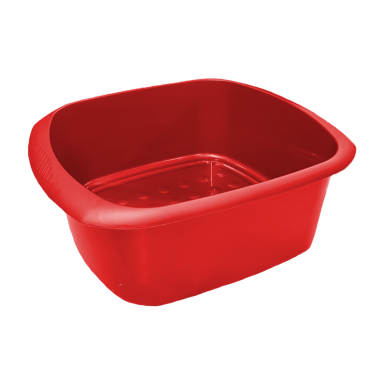 TML Rectangular Bowl 11L Glitter Red