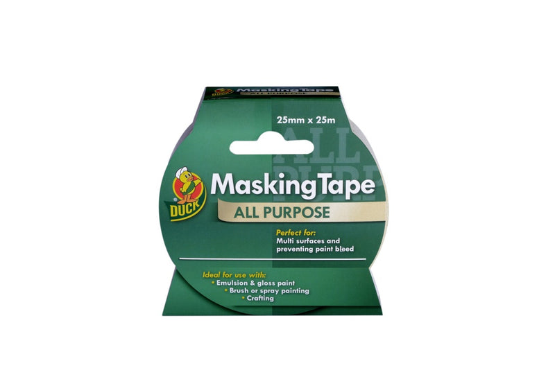 Duck Tape All Purpose Masking Tape Beige 25mm x 25m