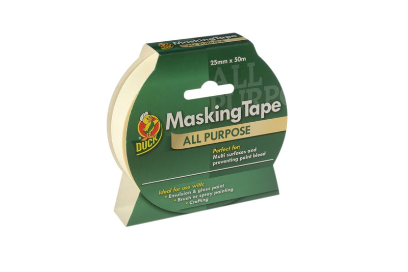 Duck Tape All Purpose Masking Tape Beige 25mm x 50m