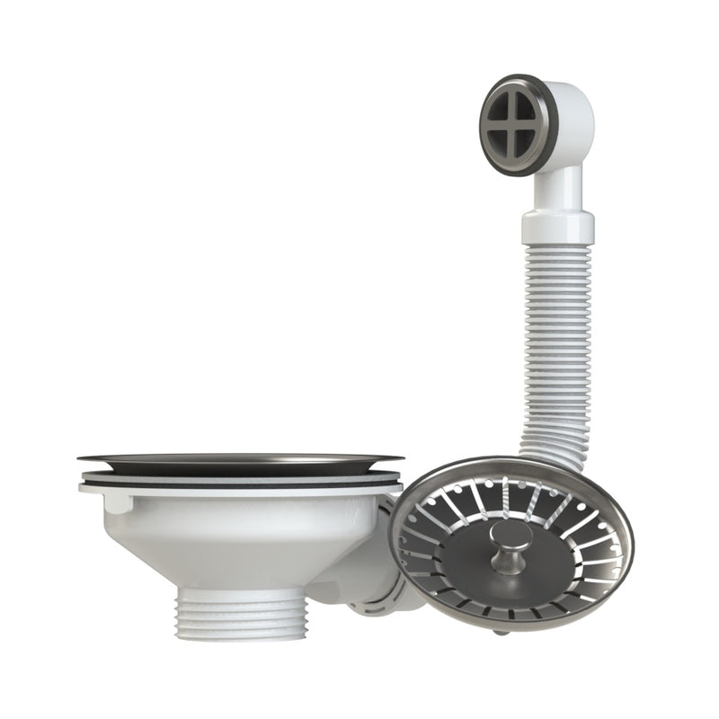 Viva Basket Strainer Waste With Overflow 40MM