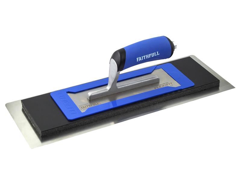 Faithfull FlexiFit Trowel Stainless Steel Blade Kit 16in (406mm) Faithfull - RockBottom Northampton