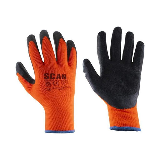 Scan Thermal Latex Coated Gloves - M (Size 8) Scan - RockBottom Nothampton