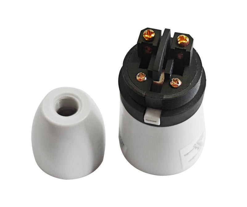 Securlec Switched T2 Lampholder White 3/8"