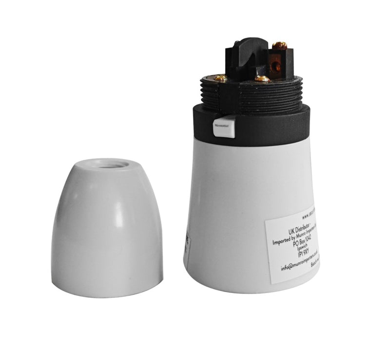 Securlec Switched T2 Lampholder White 3/8"