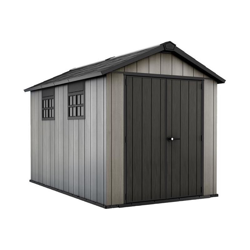 Keter Oakland Shed Grey 7.5 x 11ft Keter - RockBottom Northampton