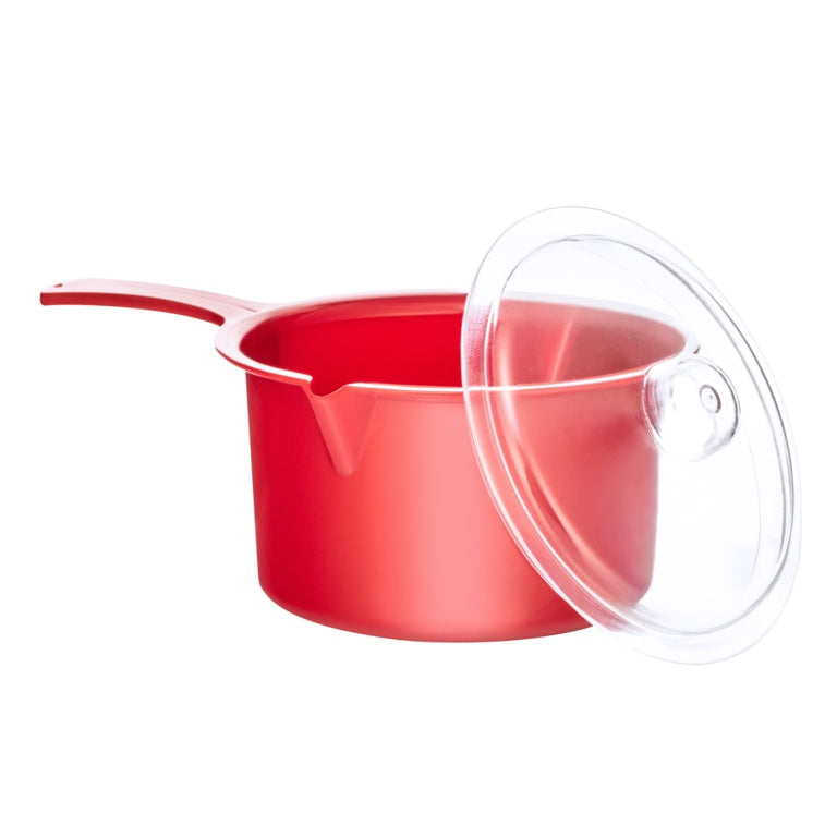 Easy Cook Red Large Saucepan & Lid 750ml