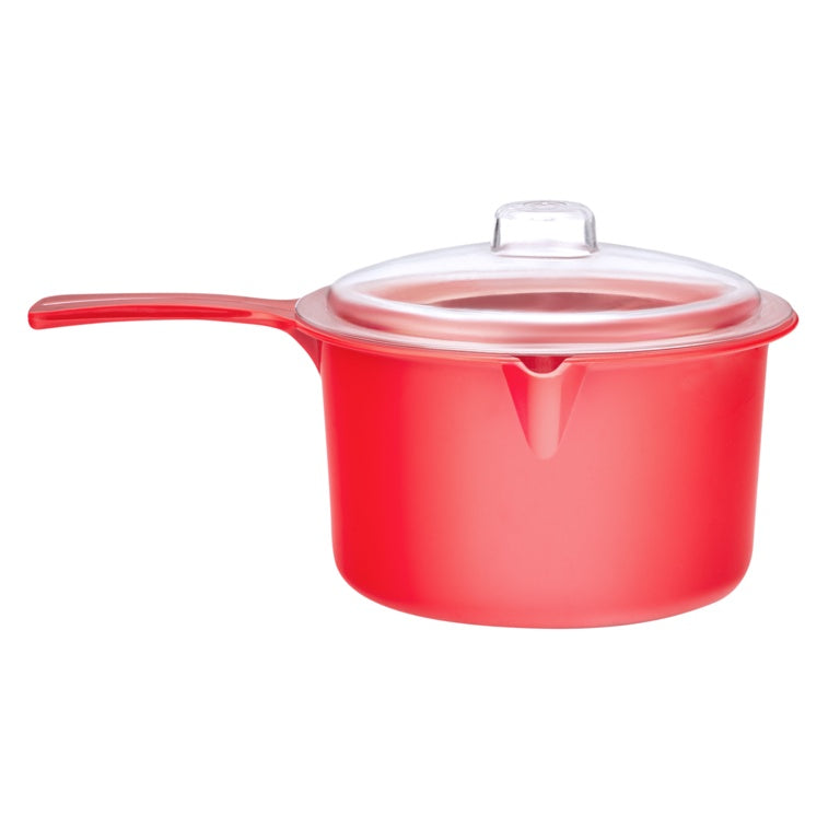 Easy Cook Red Large Saucepan & Lid 750ml
