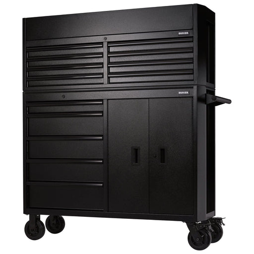 Draper Bunker 13 Drawer Combined Roller Cabinet and Tool Chest, 52", Black Draper - Town Tools