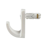 Plasplugs White Single Hollow Door Hook Pack of 1 Plasplugs - RockBottom Nothampton