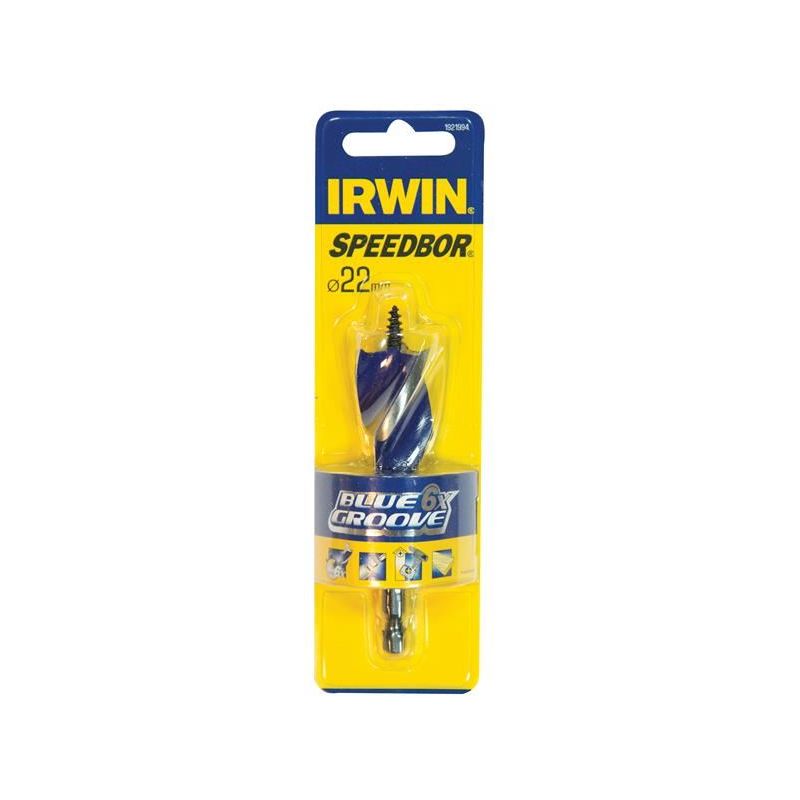 Irwin® Blue Groove 6X Stubby Wood Bit 22 x 100mm IRWIN® - RockBottom Northampton