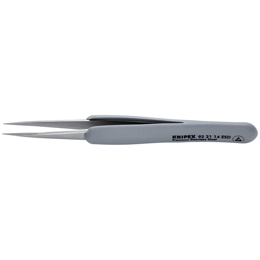 Draper Knipex 92 21 14 ESD Precision Tweezers with rubber handles ESD, 130mm Draper - Town Tools