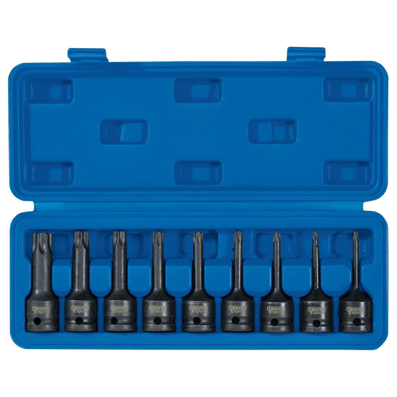 Draper TX-STAR Socket Bit Set, 1/2" Sq. Dr. (9 Piece) 99184 Draper - Town Tools 