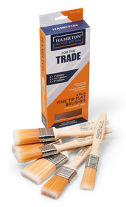 Hamilton For The Trade Fine Tip Flat Brushes – 6 Pack — Trade Pack of 10