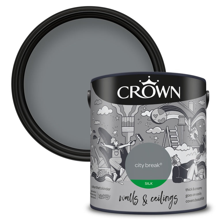 Crown Walls & Ceilings Silk 2.5L City Break