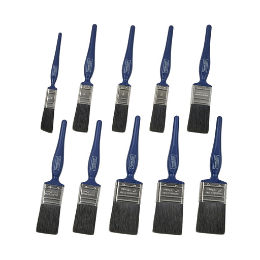 Hamilton For The Trade Plastic Handle Flat Brushes – 10 Pack — Trade Pack of 6
