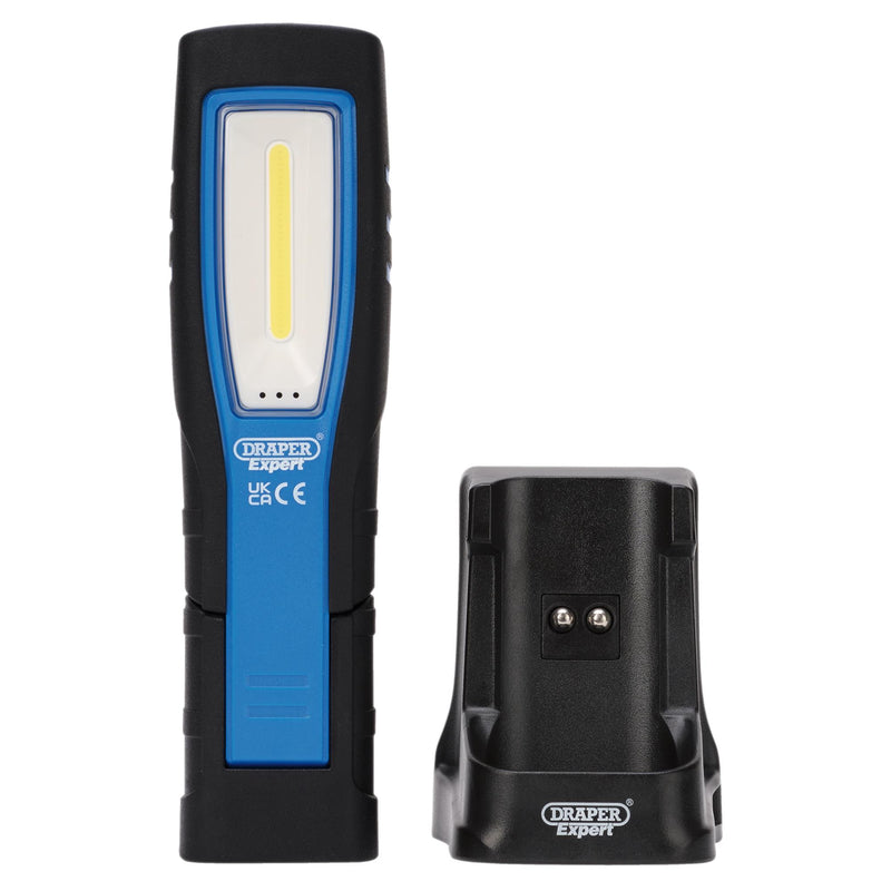 Draper 31101 Draper Expert SMD LED USB Rechargeable Inspection Light with Charging Station, 5W, 600 Lumens, USB-C Cable Supplied