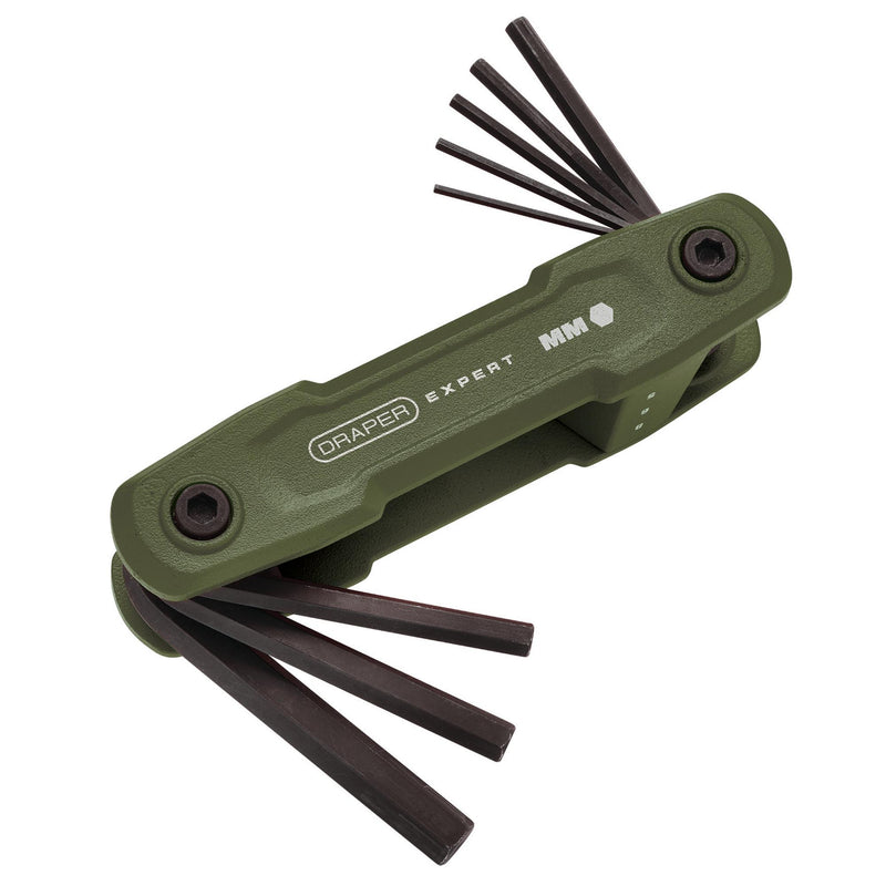 Draper 31109 Draper Expert Metric Folding Hex Key Set (8 Piece)