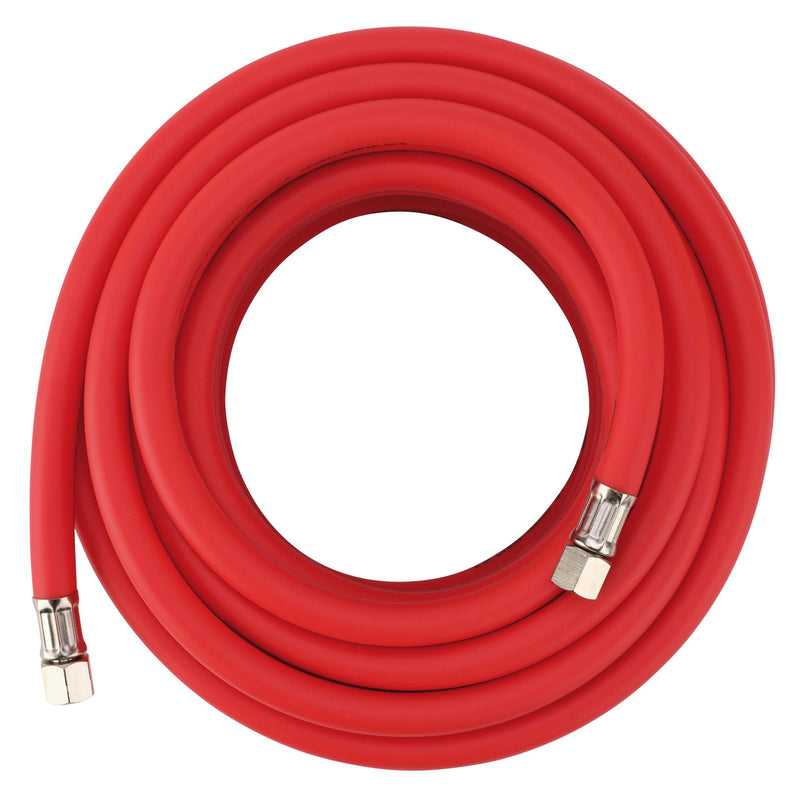 Draper 31731 High Visibility Hybrid Air Hose, 15m x 10mm, 1/4" BSP, Red