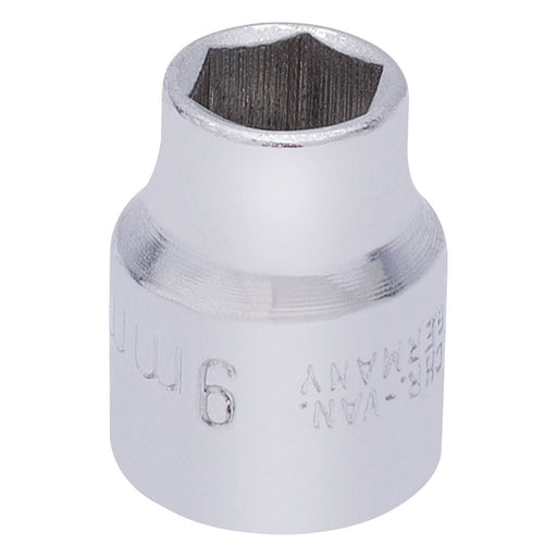 Draper Elora Hexagon Socket, 3/8" Sq. Dr., 9mm 25854 Draper - Town Tools 