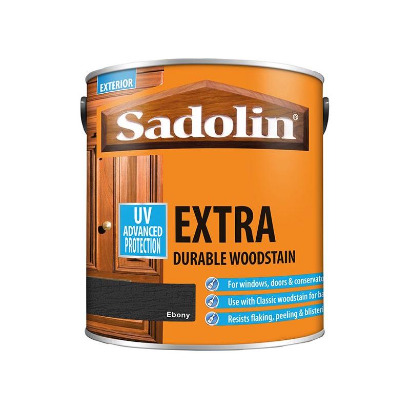Sadolin Extra Durable Woodstain Ebony 2.5 litre Sadolin - RockBottom Nothampton
