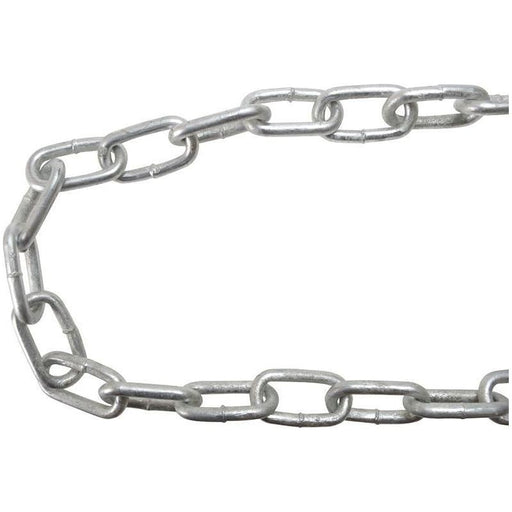Faithfull Galvanised Chain Link 5mm x 25m Reel - Max. Load 160kg Faithfull - RockBottom Northampton