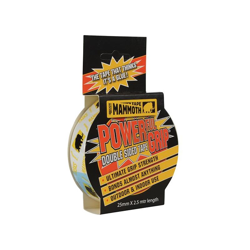 Everbuild Sika Powerful Grip Double-Sided Tape 25mm x 2.5m Everbuild Sika - RockBottom Northamptin