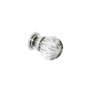 Securit Glass Pumpkin Cupboard Knobs CP 32mm - Pack of 5