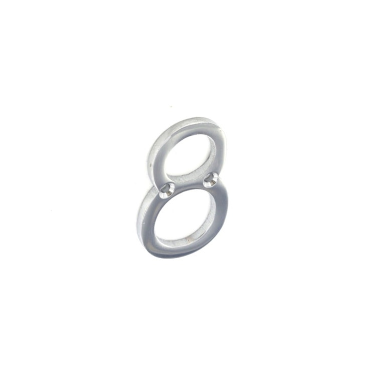 Securit Chrome Numeral 50mm 8