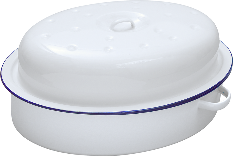 Falcon Falcon Oval Roaster - Traditional White 26cm x 19cm x 13D