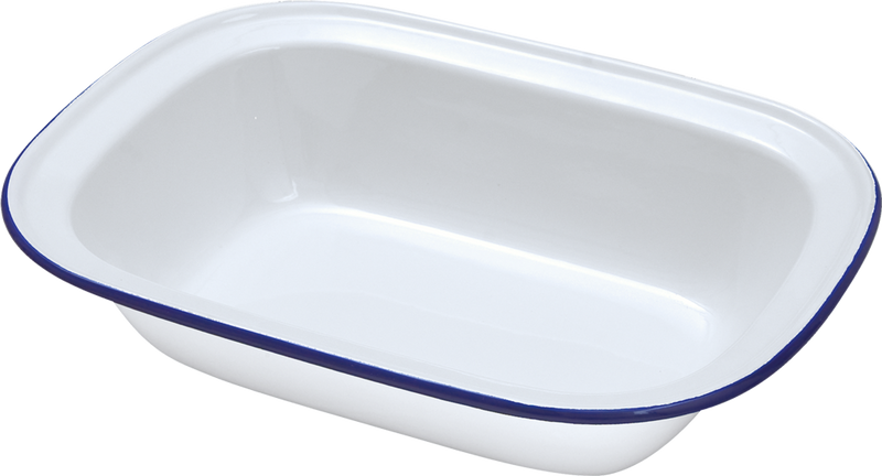 Falcon Oblong Pie Dish - Traditional White 20cm x 15cm x 4.5D