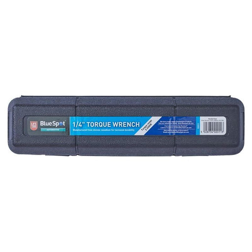 Bluespot Tools Torque Wrench 1/4in Drive 2-24Nm BlueSpot Tools - RockBottom Northampton