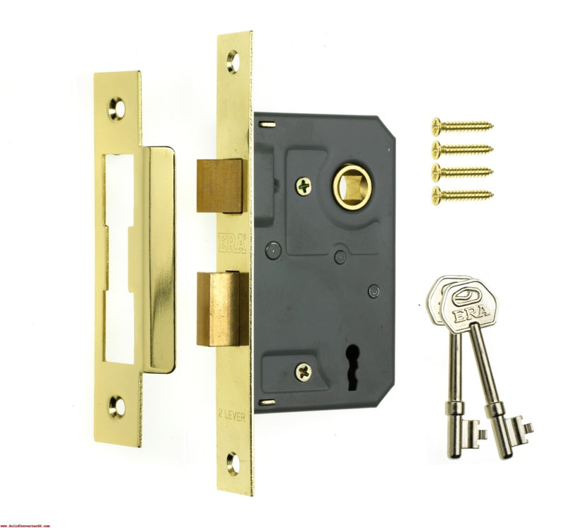 Era 3 Lever Sashlock 3" Brass Effect Brass Eff 76mm