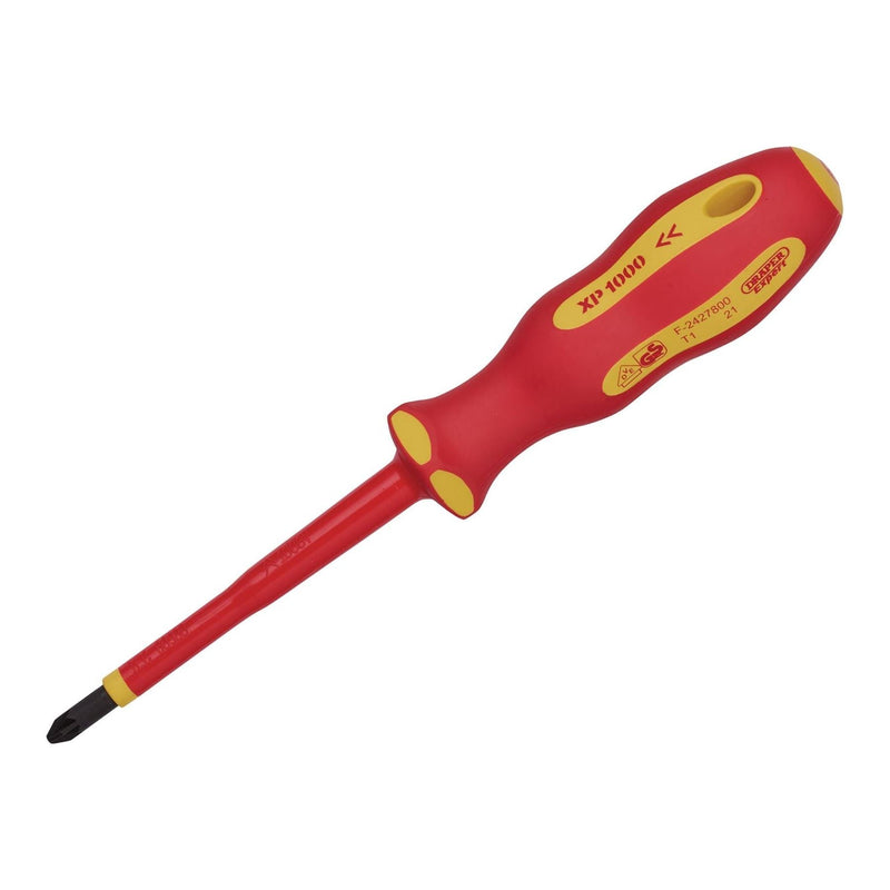 Draper XP1000 VDE PZ Type Screwdriver, No.2 x 100mm 64484 Draper - Town Tools 