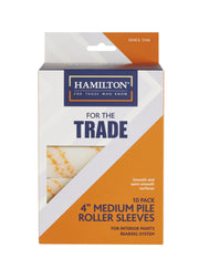 Hamilton For The Trade 4″ Medium Pile Roller Sleeve – 10 Pack — Trade Pack of 10