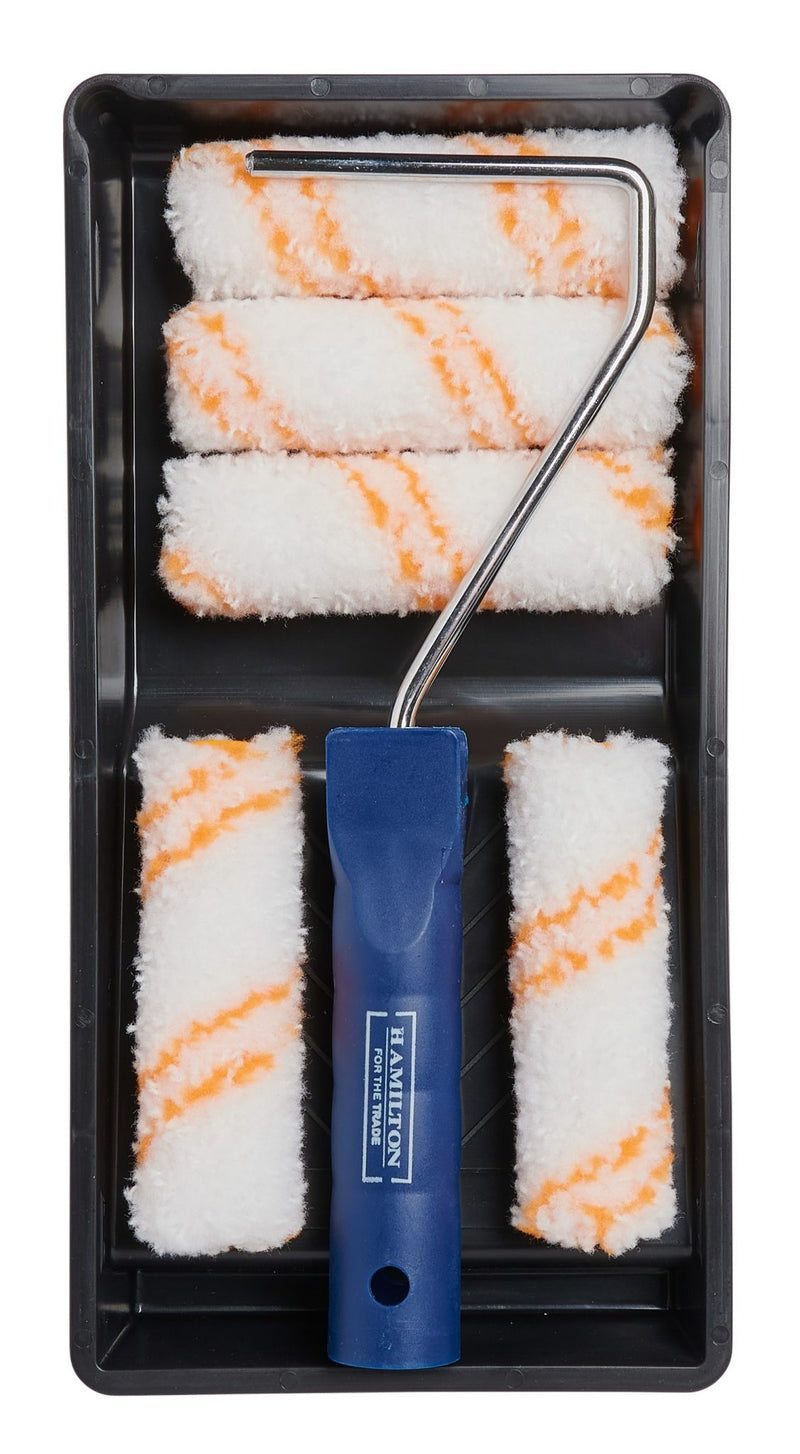 Hamilton For The Trade 7 Piece Set – 4″ Medium Pile Mini Paint Rollers — Trade Pack of 10