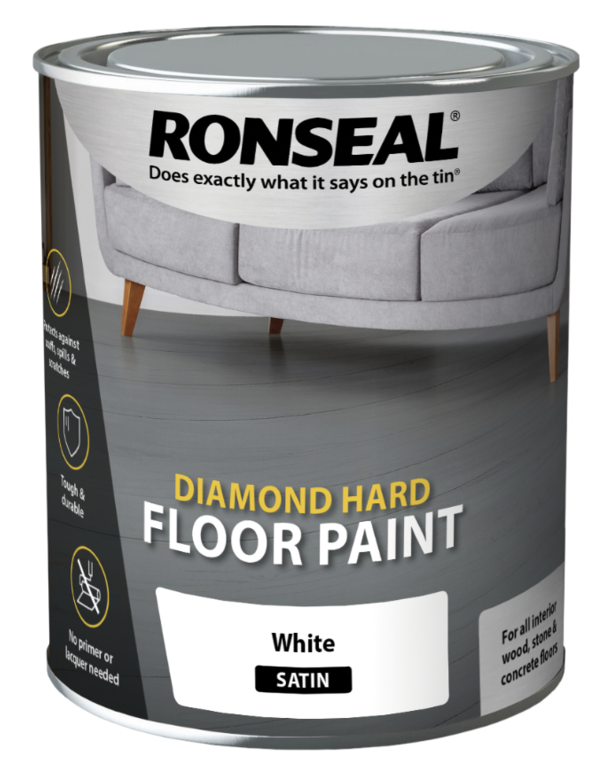 Ronseal Diamond Hard Floor Paint 750ml White