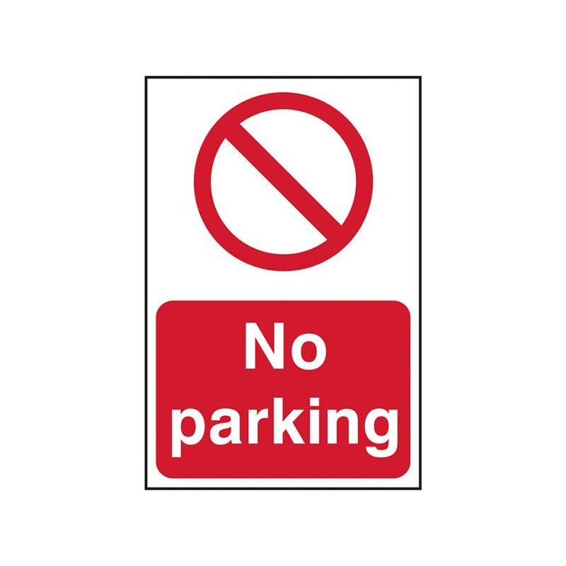 Scan No Parking - PVC Sign 200 x 300mm Scan - RockBottom Nothampton