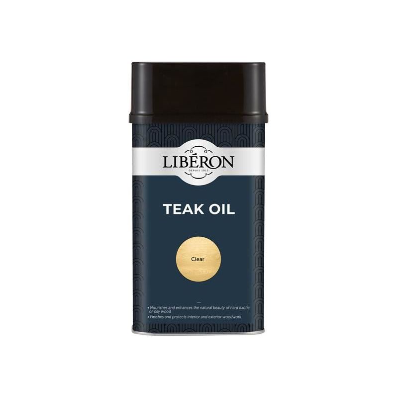 Liberon Teak Oil with UV Filters 1 litre Liberon - RockBottom Northampton