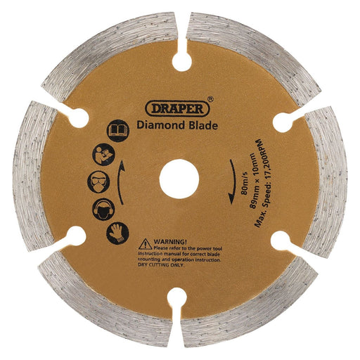 Draper 89mm Diamond Blade for Draper Storm Force Mini Plunge Saw 25976 Draper - Town Tools 