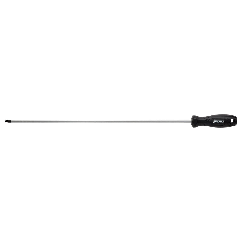 Draper Pozi Hard Grip Screwdriver, PZ2 x 450mm Draper - Town Tools