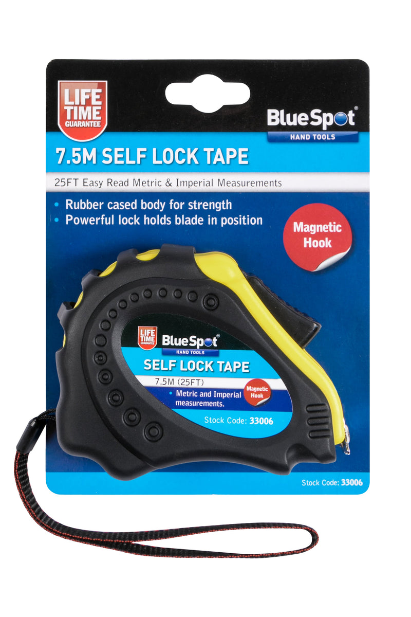Blue Spot Tools Auto-Lock Tape Measure