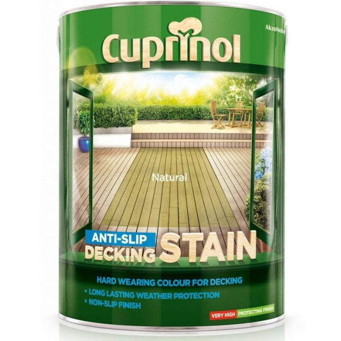 Cuprinol Anti-Slip Decking Stain 5L Natural