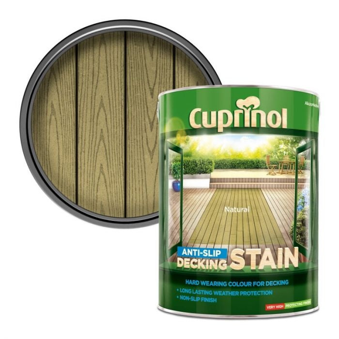 Cuprinol Anti-Slip Decking Stain 5L Natural