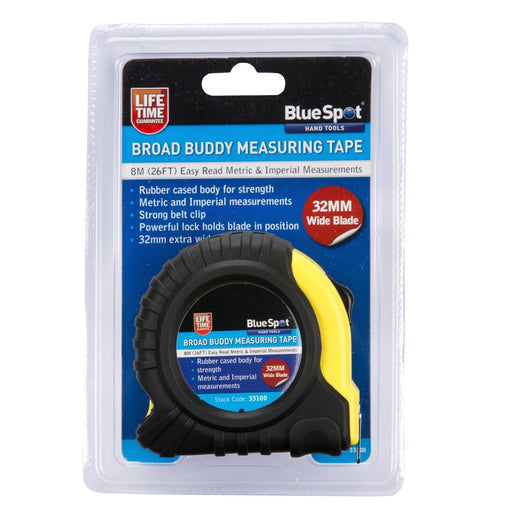Blue Spot Tools Extra-Wide Blade Tape Measure