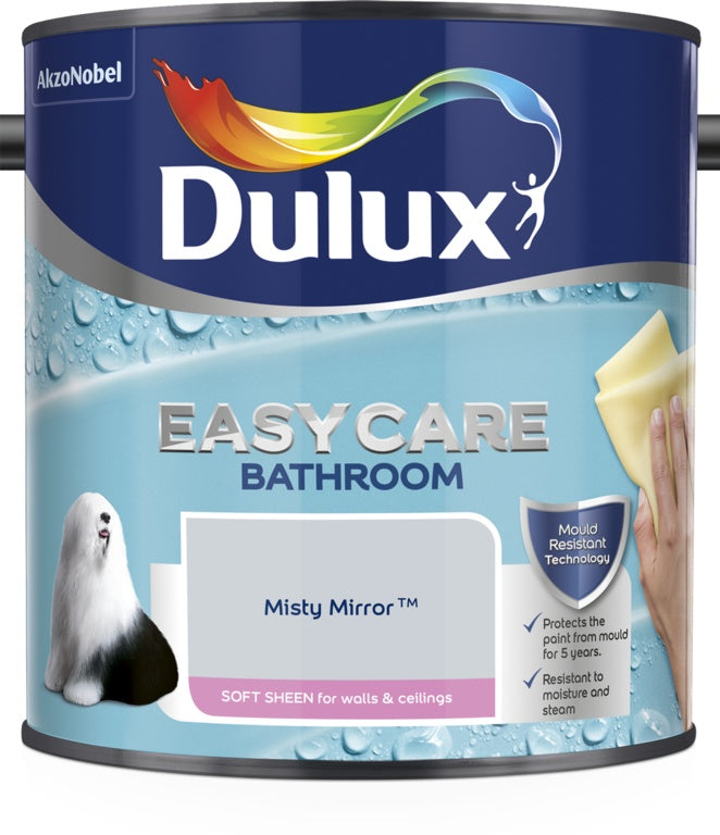 Dulux Easycare Bathroom Soft Sheen 2.5L Misty Mirror