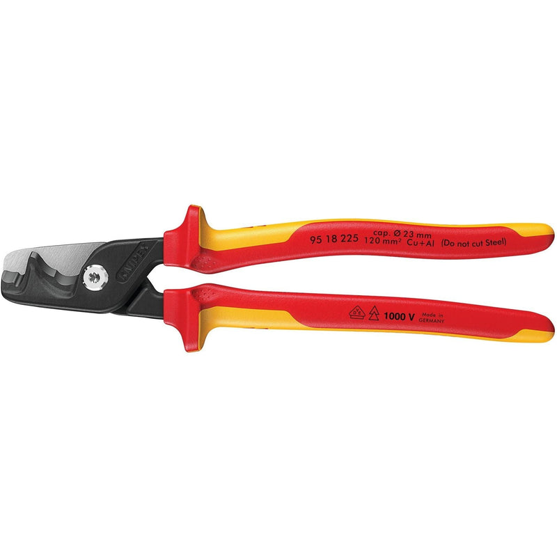 Draper Knipex 95 18 225 StepCut XL VDE Insulated Cable Shears, 225mm Draper - Town Tools