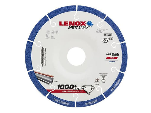 LENOX METALMAX Diamond Blade 125 x 2.0 x 22.23mm LENOX - RockBottom Northampton